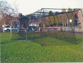 BATTING CAGE WITH FRAME FOR BASEBALL & SOFTBALL 60' Long x 14' Wide x 10' High 